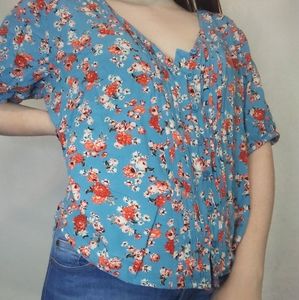 Lucky Brand floral blouse